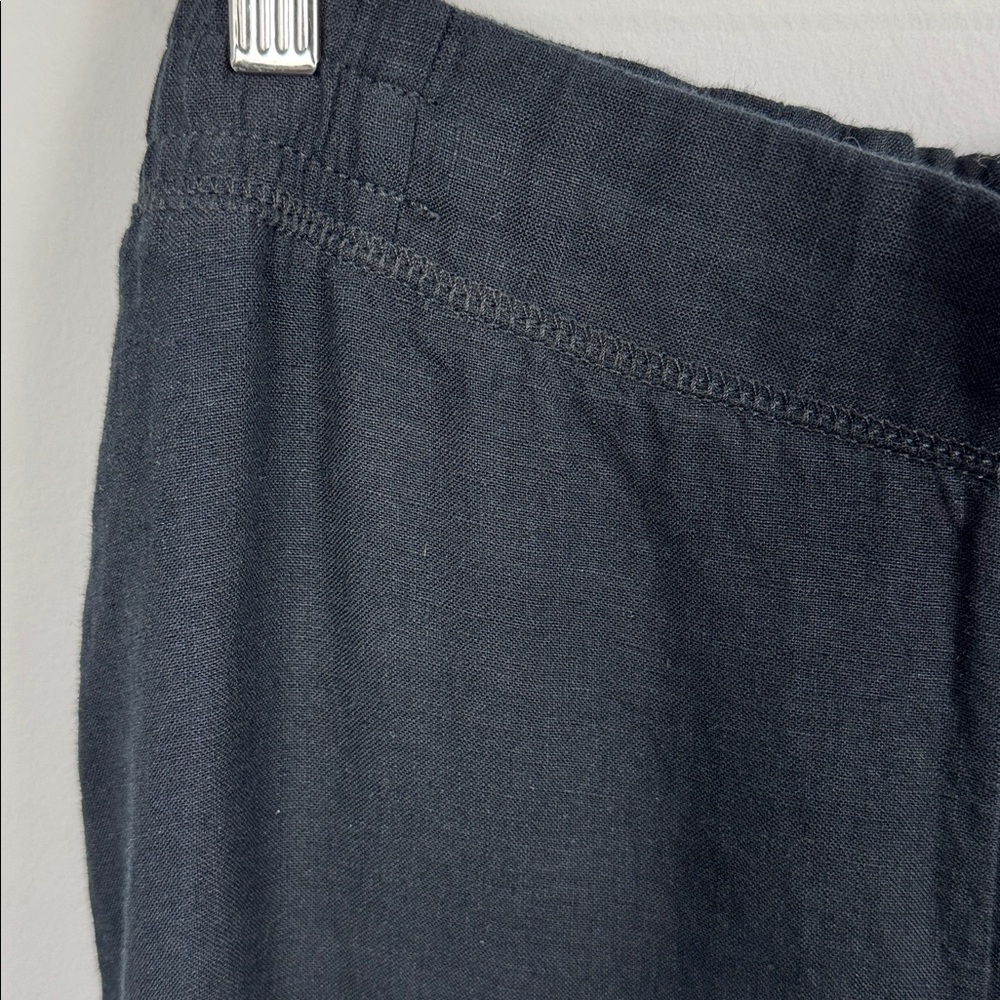 Lilly Pulitzer Deri Linen Palazzo Pant. Onyx. Size Medium. - Picture 4 of 13